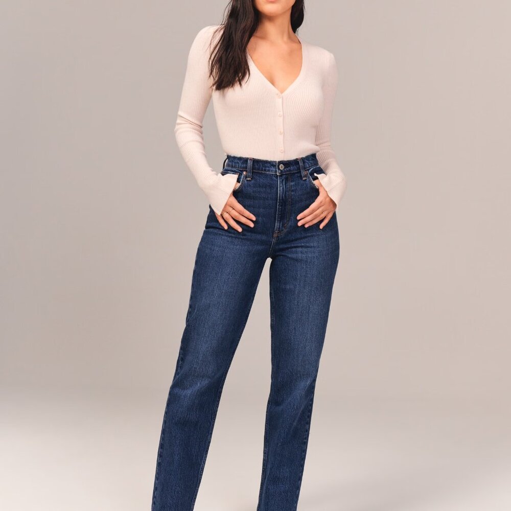 Abercrombie & Fitch Curve 90s Straight Jeans - 25R